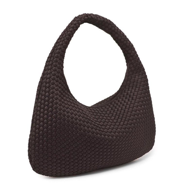 Dare to Dream - Large Woven Neoprene Hobo - Chocolate