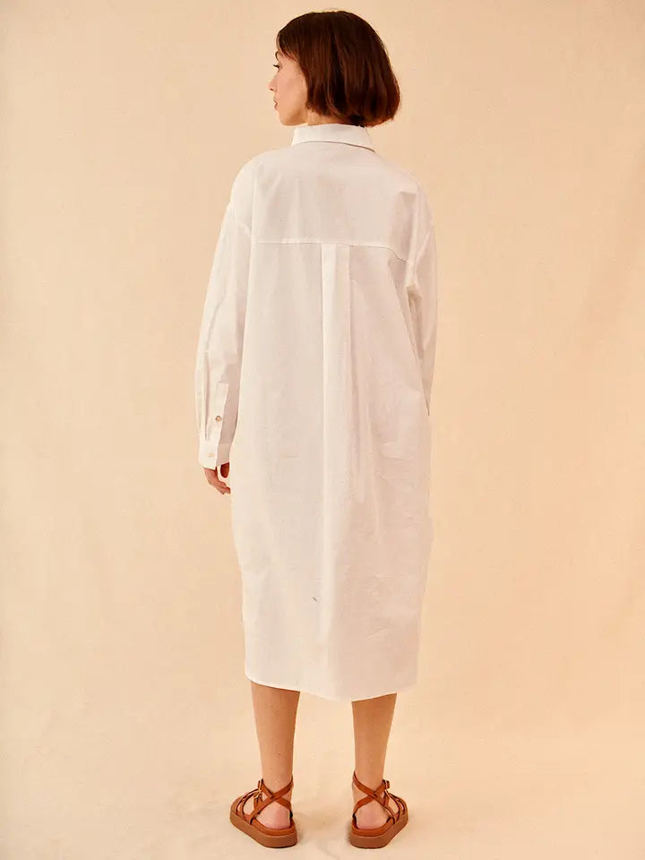 Salvador Shirt Dress - Ecru