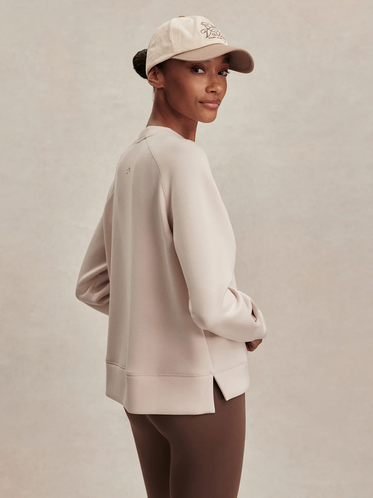 Varley - Zosia Crew Neck Active Sweater - Silver Grey