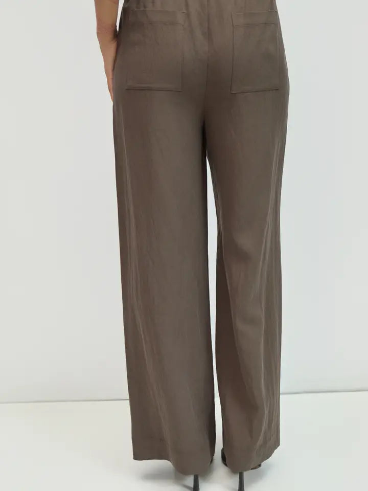 Drawstring Pants - Brown