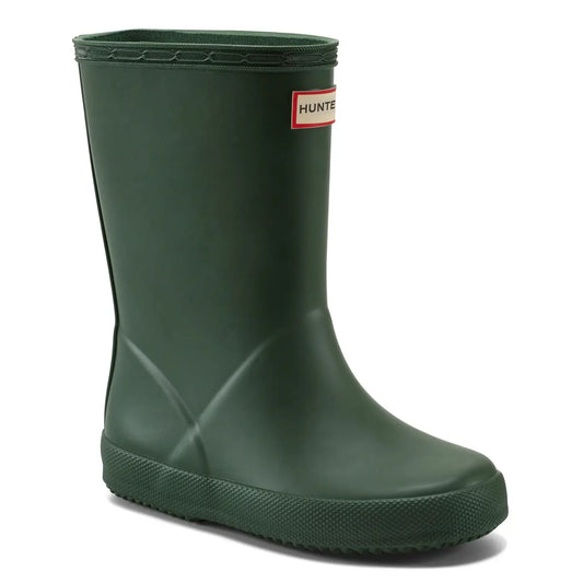 Hunter Boots -  Kids Classic Waterproof Boot - Green