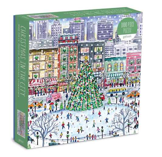 1000 Piece Puzzle - Christmas In The City - Michael Storrings