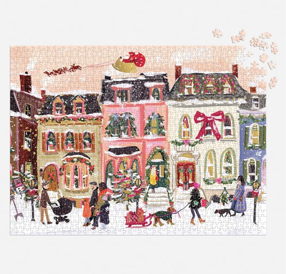 Snowfall on Main Street - 1000 Pc Puzzle
