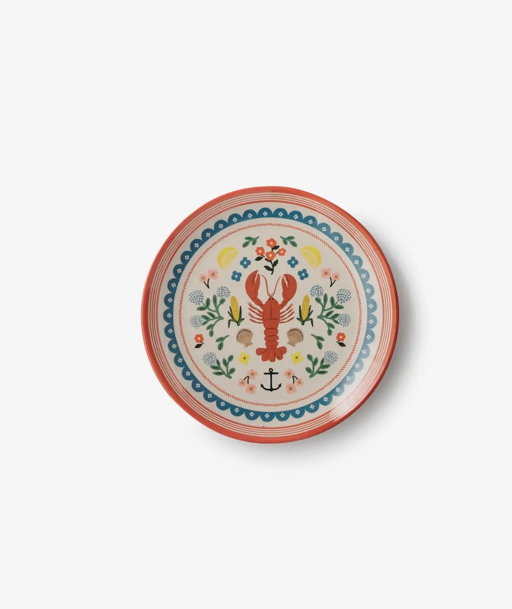 Rifle Paper Co. - Melamine Dessert Plate Set of 4 - Seaside