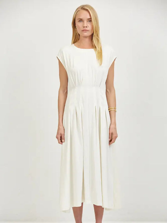Woven Dress - Cream