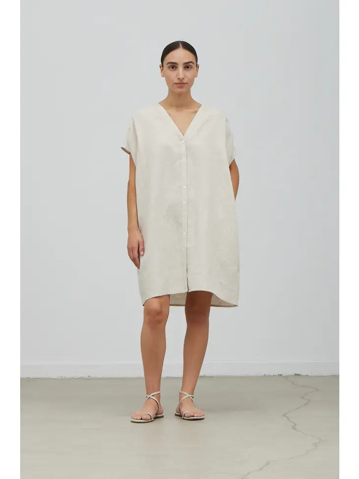 Grade + Gather - Boxy Linen Mini Dress
