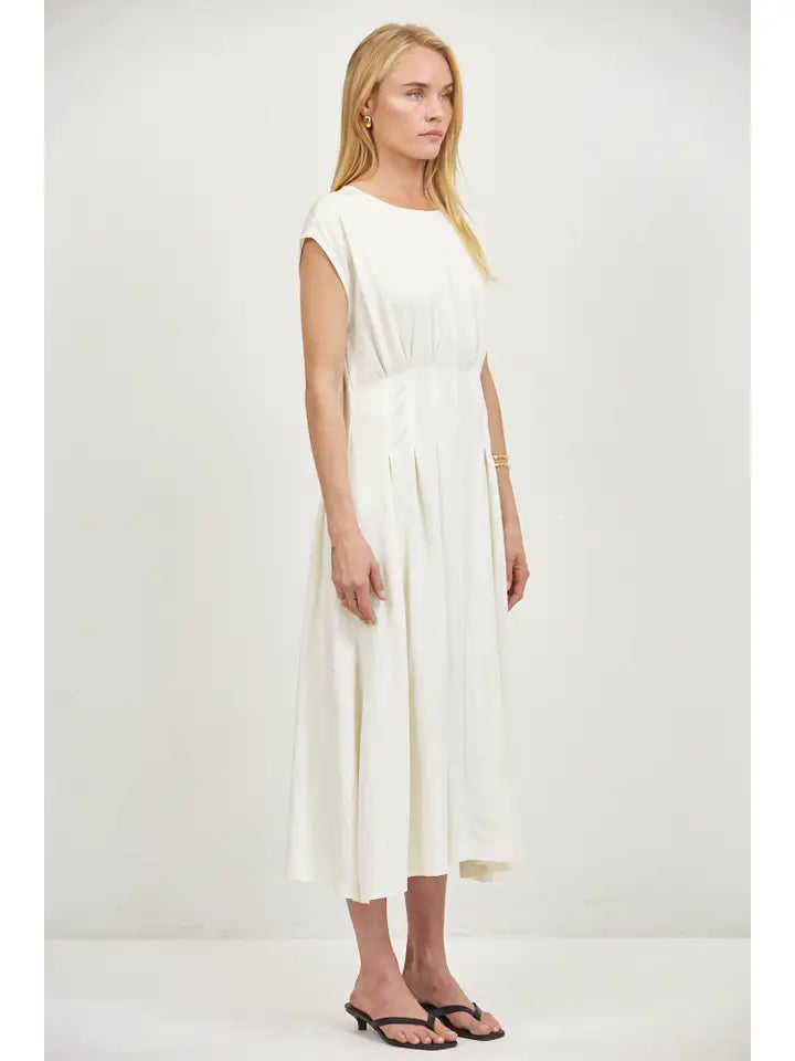 Woven Dress - Cream