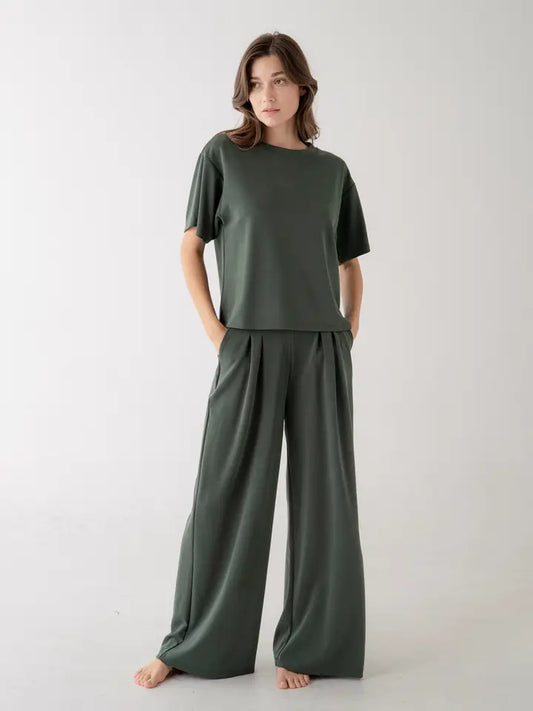 Loose Fit T-Shirt - Forest Green