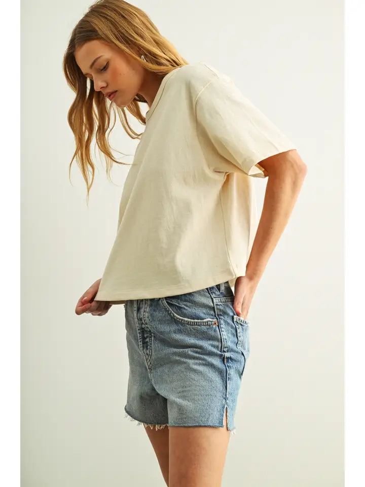 Short Sleeve Tee - Oatmeal