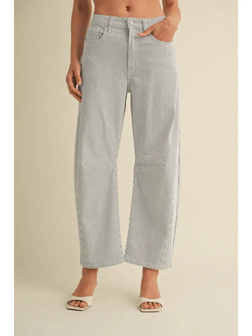 Barrel Jean - Stripe