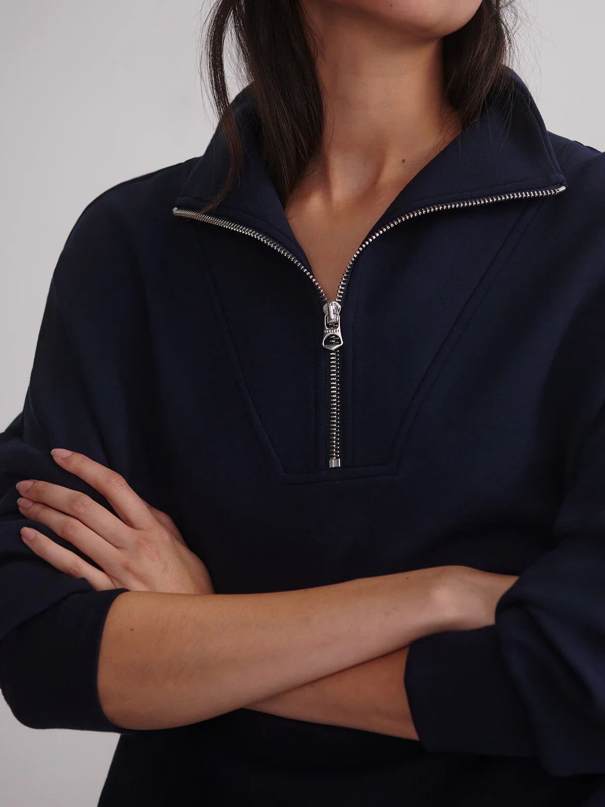 Varley - Hawley Half Zip Sweat - Navy