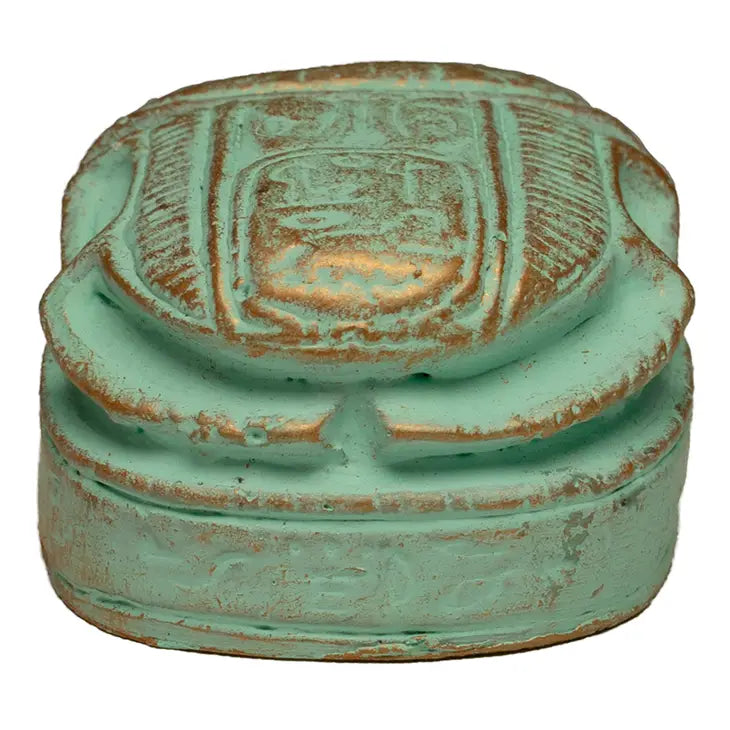 Scarab Paperweight Patina - 3"