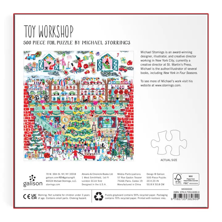 Michael Storrings - Toy Workshop - 500 Piece Puzzle