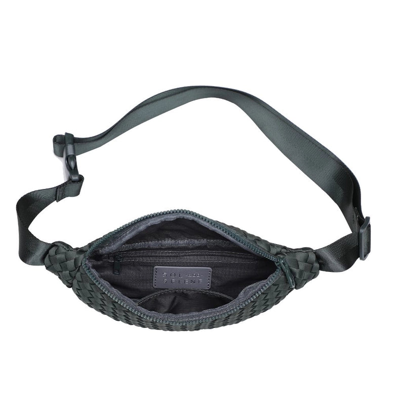 Aim High - Woven Neoprene Belt Bag - Olive