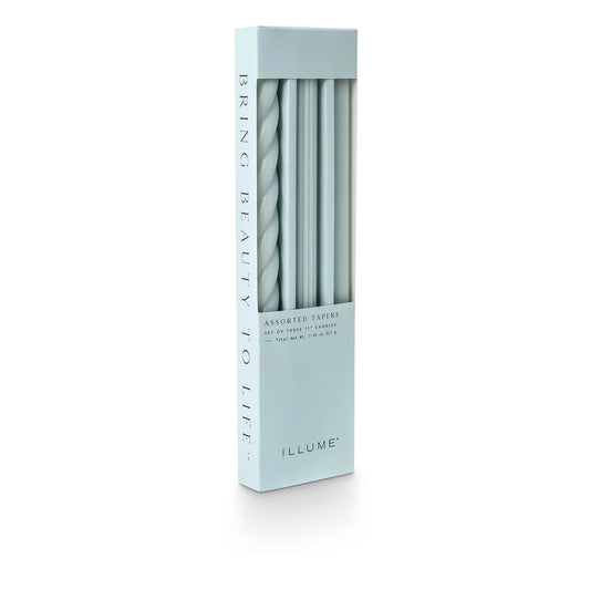 Illume - Candle Tapers - 3 pack - Light Blue