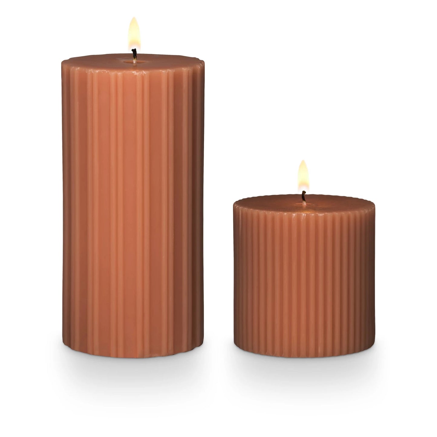 Illume - Small Fragranced Pillar Candle - Terra Tabac