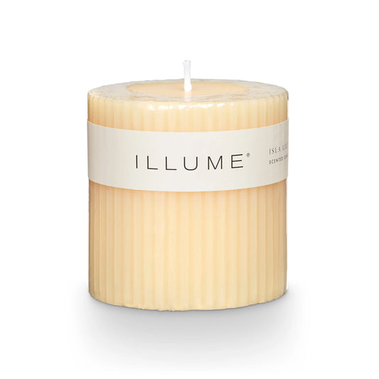 Illume - Small Fragranced Pillar Candle - Isla Lilly