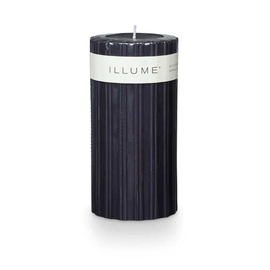 Illume - Medium Fragranced Pillar Candle - Blackberry Absinthe