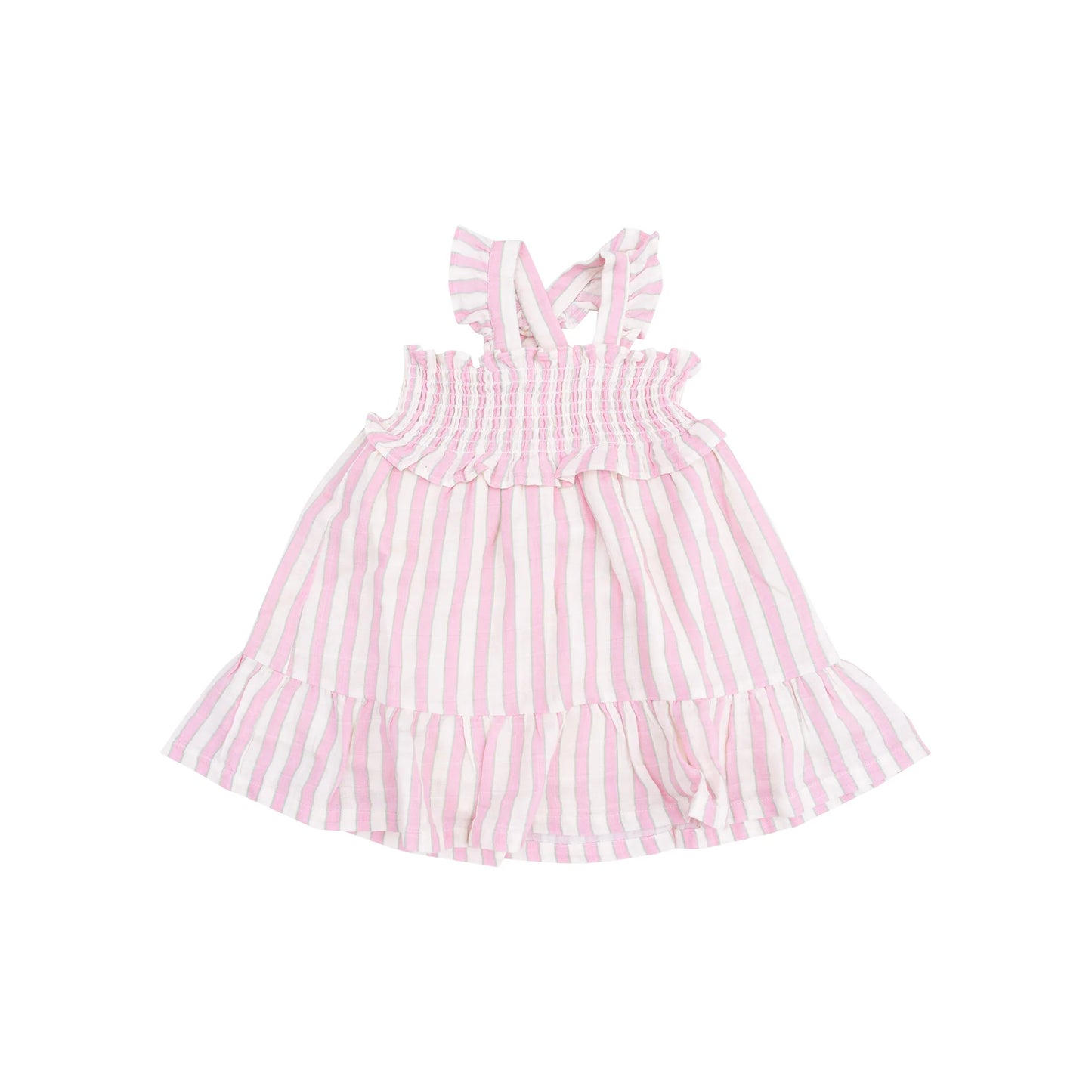 Smocked Ruffle Sundress - Candy Stripe