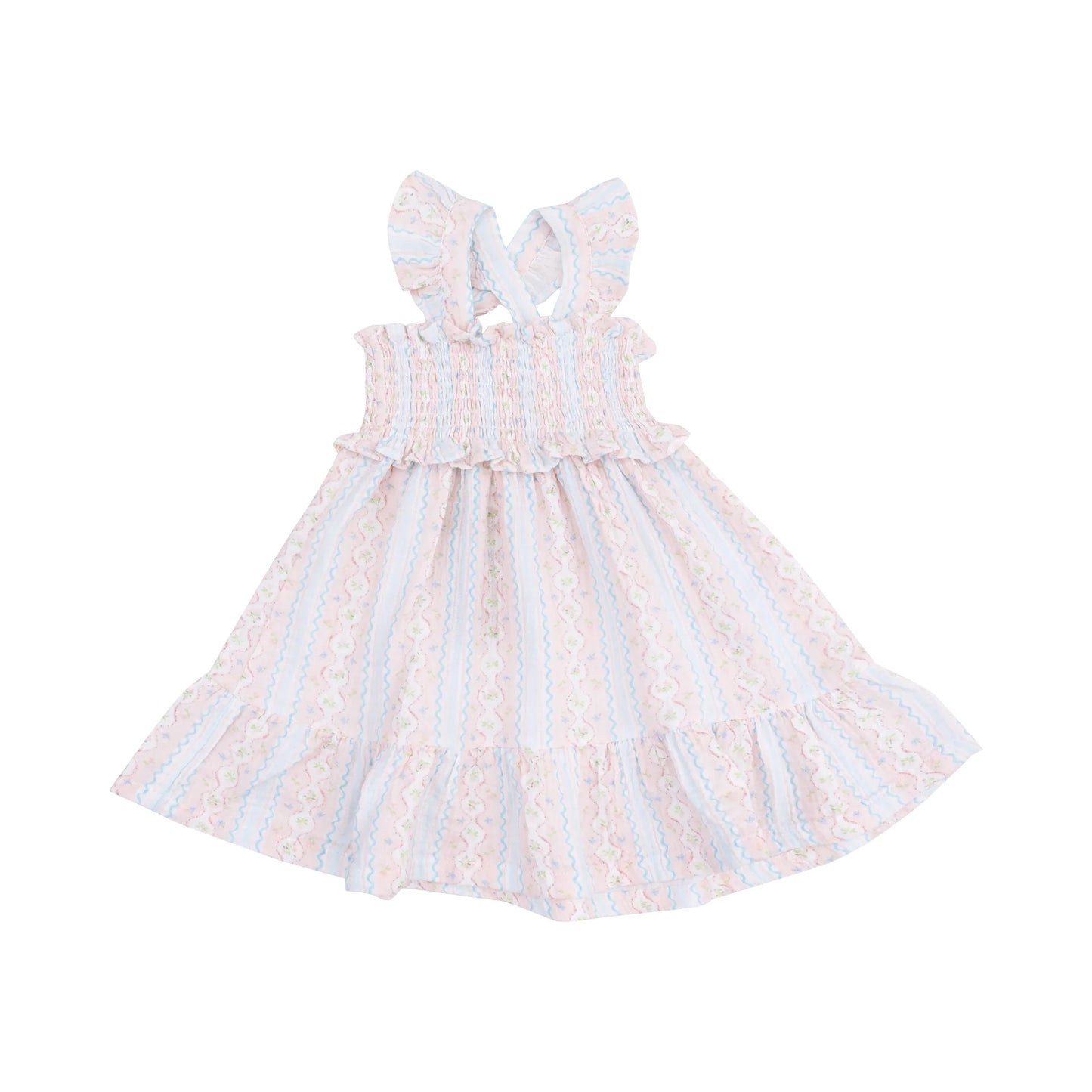 Smocked Ruffle Sundress - Floral