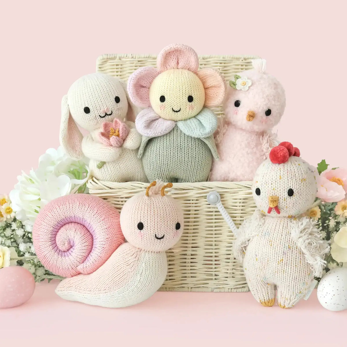 Cuddle + Kind - Baby Bunny with Flower
