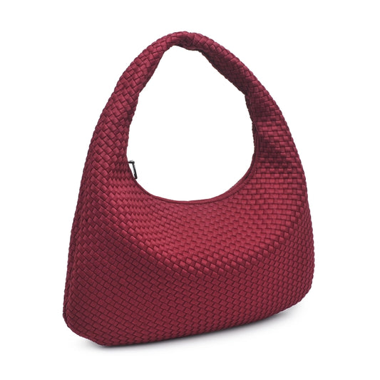 Dare to Dream - Large Woven Neoprene Hobo - Wine