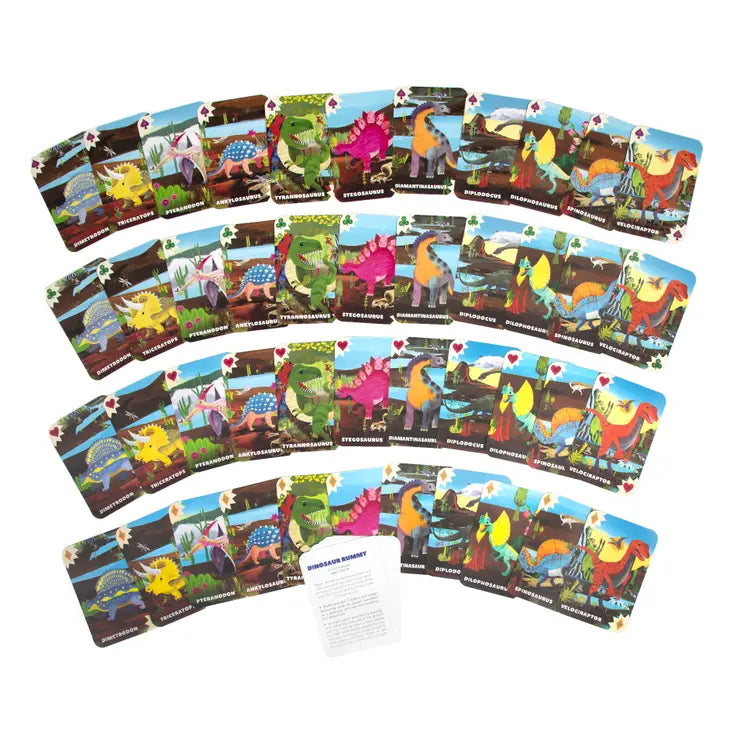 eeBoo - Playing Cards - Dinosaur Rummy