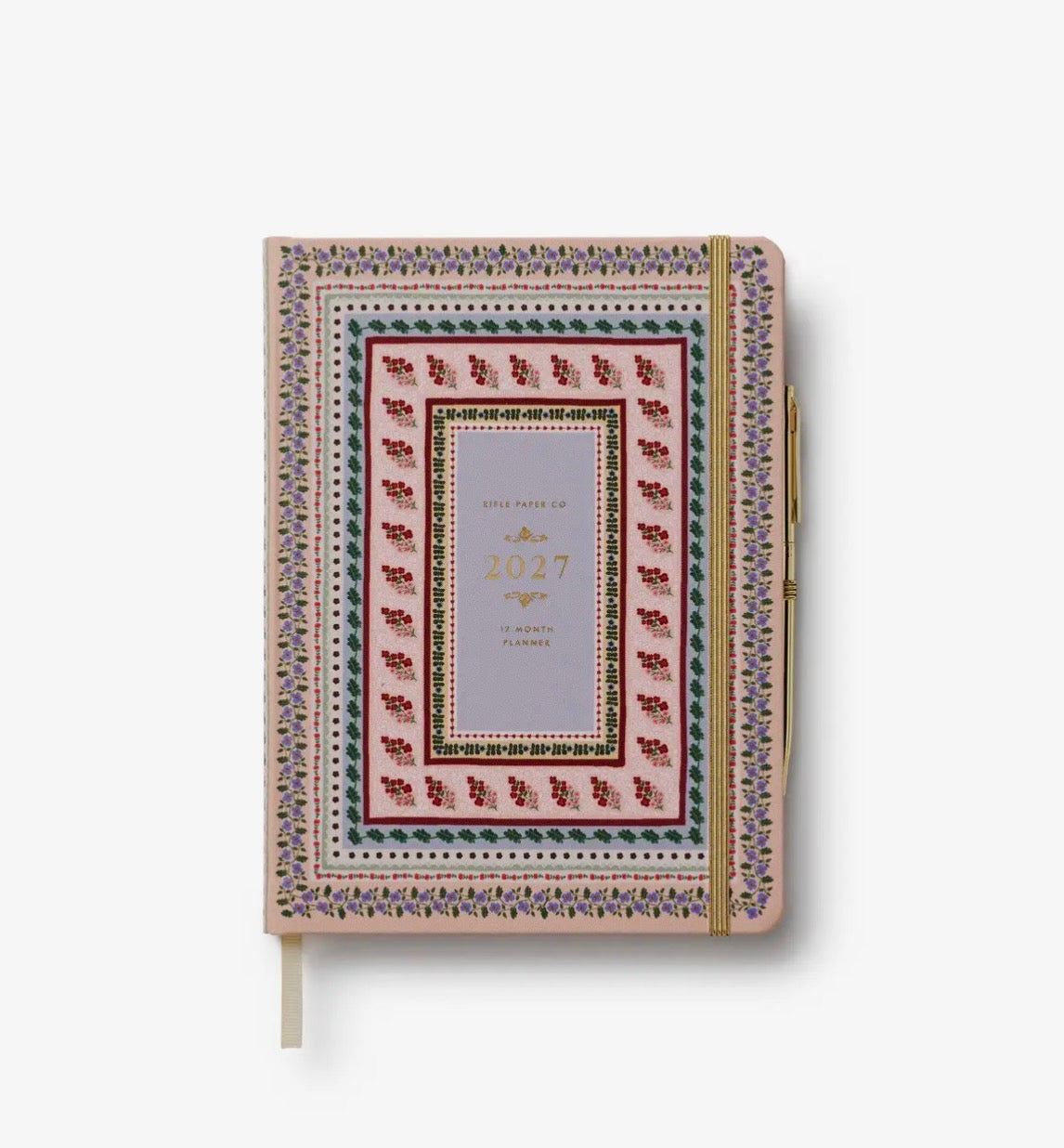 Rifle Paper Co. - 2027 12-Month Hardcover Planner with Pen - Paisley