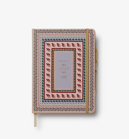 Rifle Paper Co. - 2027 12-Month Hardcover Planner with Pen - Paisley