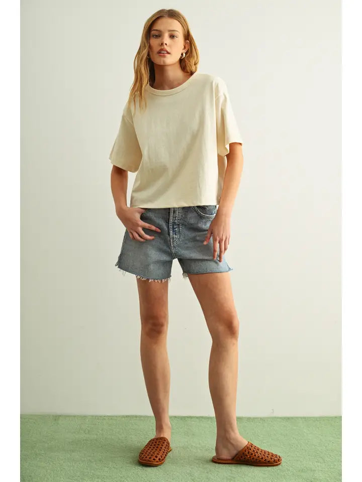 Short Sleeve Tee - Oatmeal