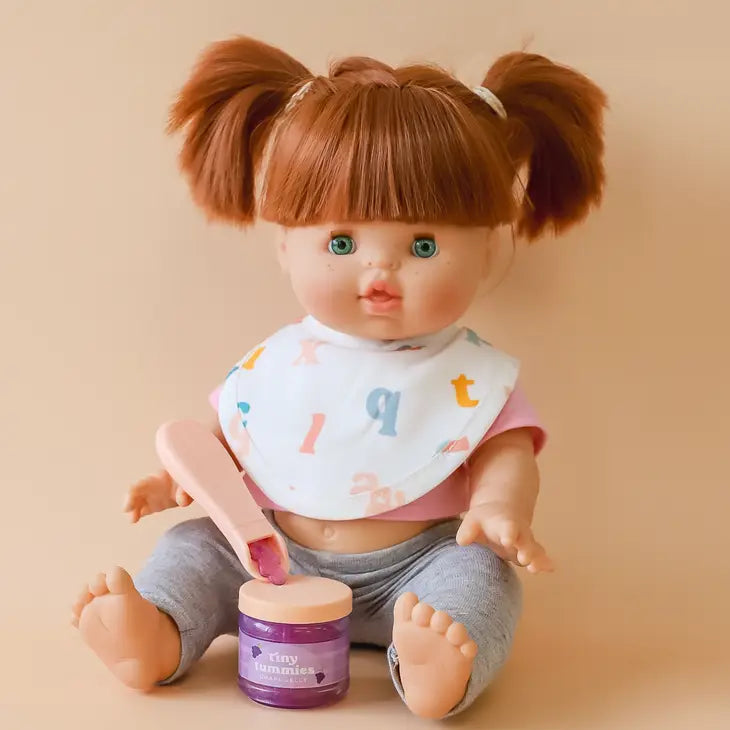 Tiny Harlow - Tiny Tummies - Food Jar + Spoon Set - Grape Jelly