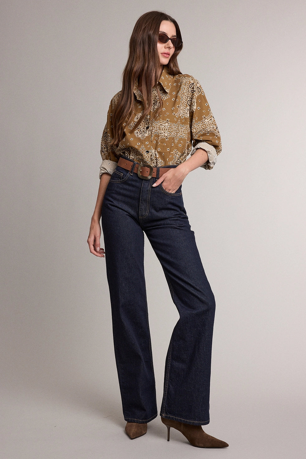 Button-Up Shirt - Bandana Print