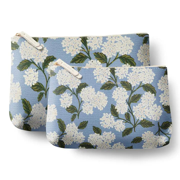 Rifle Paper Co. - Zippered Pouch Set - Hydrangea