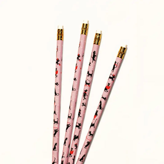 Cat Club Pencils - Set of 4