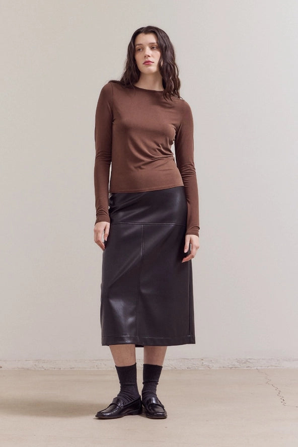 Grade + Gather - Long Sleeve Modal T-Shirt - Sequoia