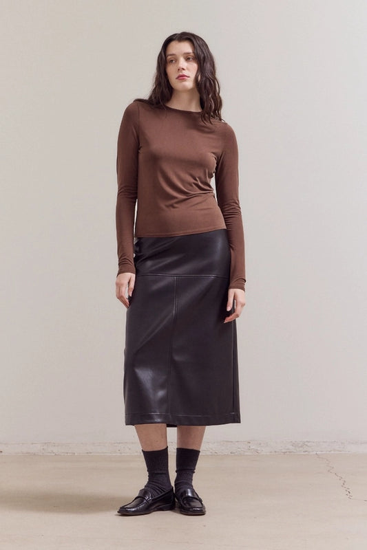 Grade + Gather - Long Sleeve Modal T-Shirt - Sequoia