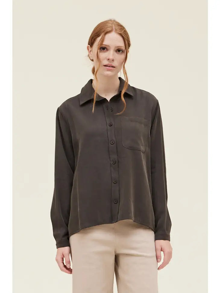 Grade + Gather - Tencel Shirt - Carbon