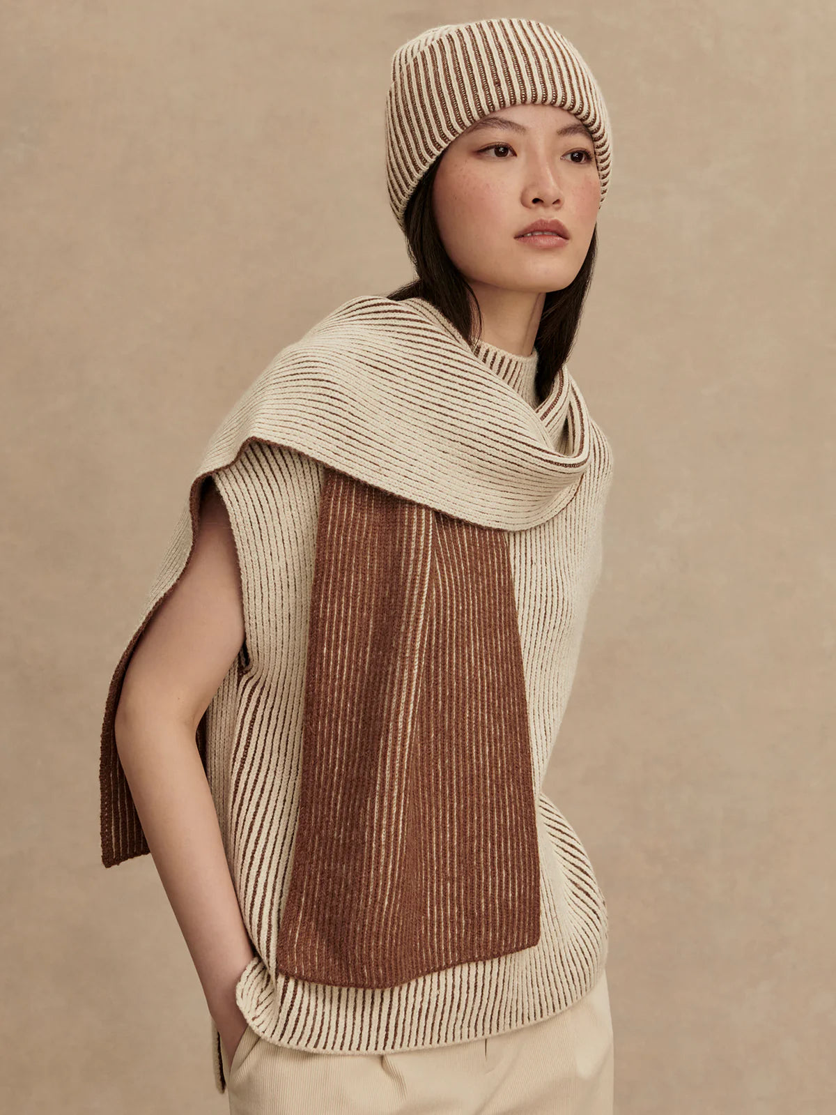 Varley - Deville Plated Scarf - Cocoa Dust