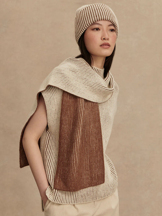 Varley - Deville Plated Scarf - Cocoa Dust