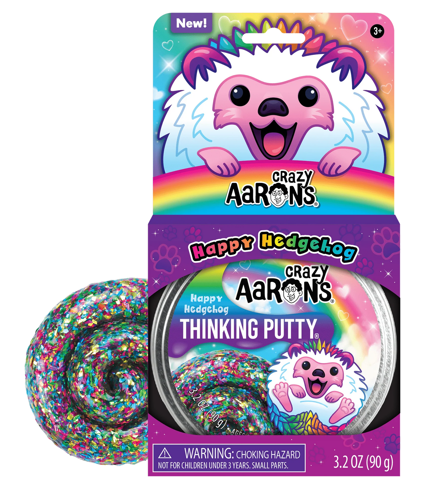 Crazy Aarons - Thinking Putty - Happy Hedgehog