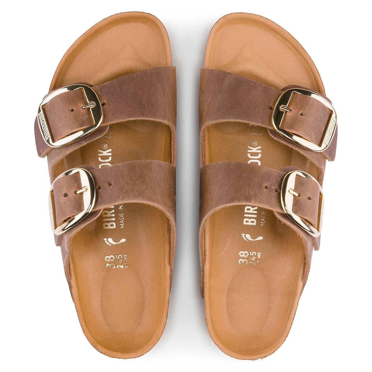 Birkenstock - Women's Arizona Big Buckle - Oiled Leather - Cognac