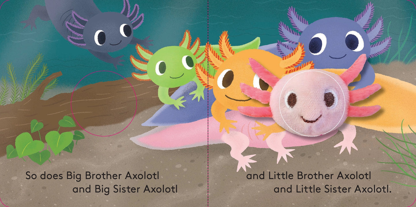 Baby Axolotl- Finger Puppet Book