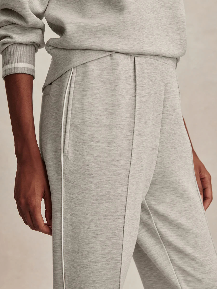 Varley - The Slim Pintuck Pant - 27.5" - Light Grey Marl