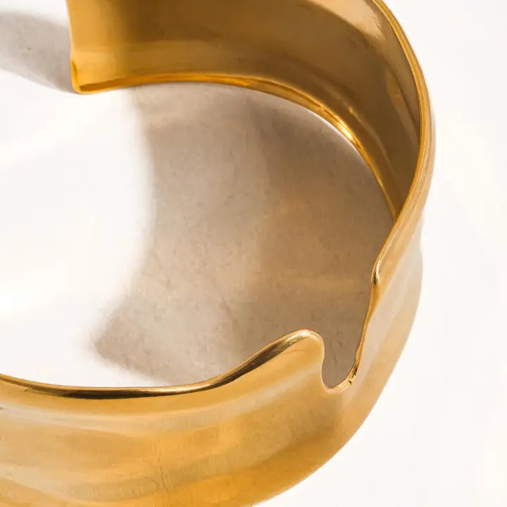 Clyde 18K Non-Tarnish Bangle - Gold