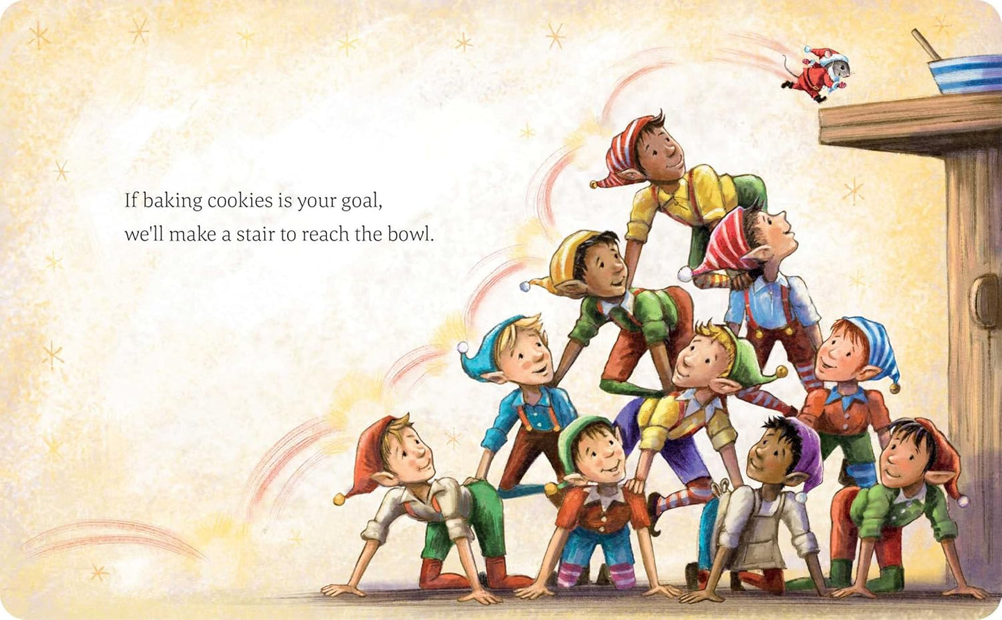 Santa Mouse Bakes Christmas Cookies - Michael Brown