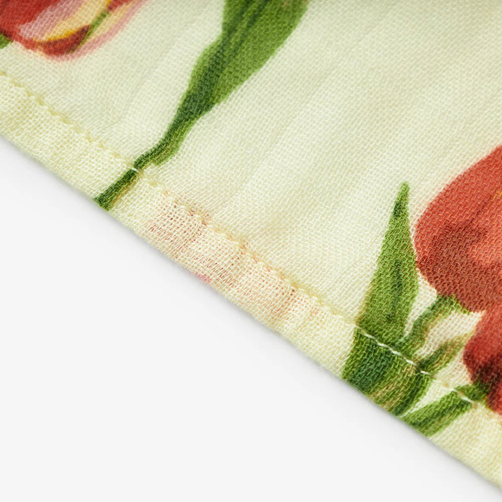 Milkbarn - Bamboo Burp Cloths - Tulips