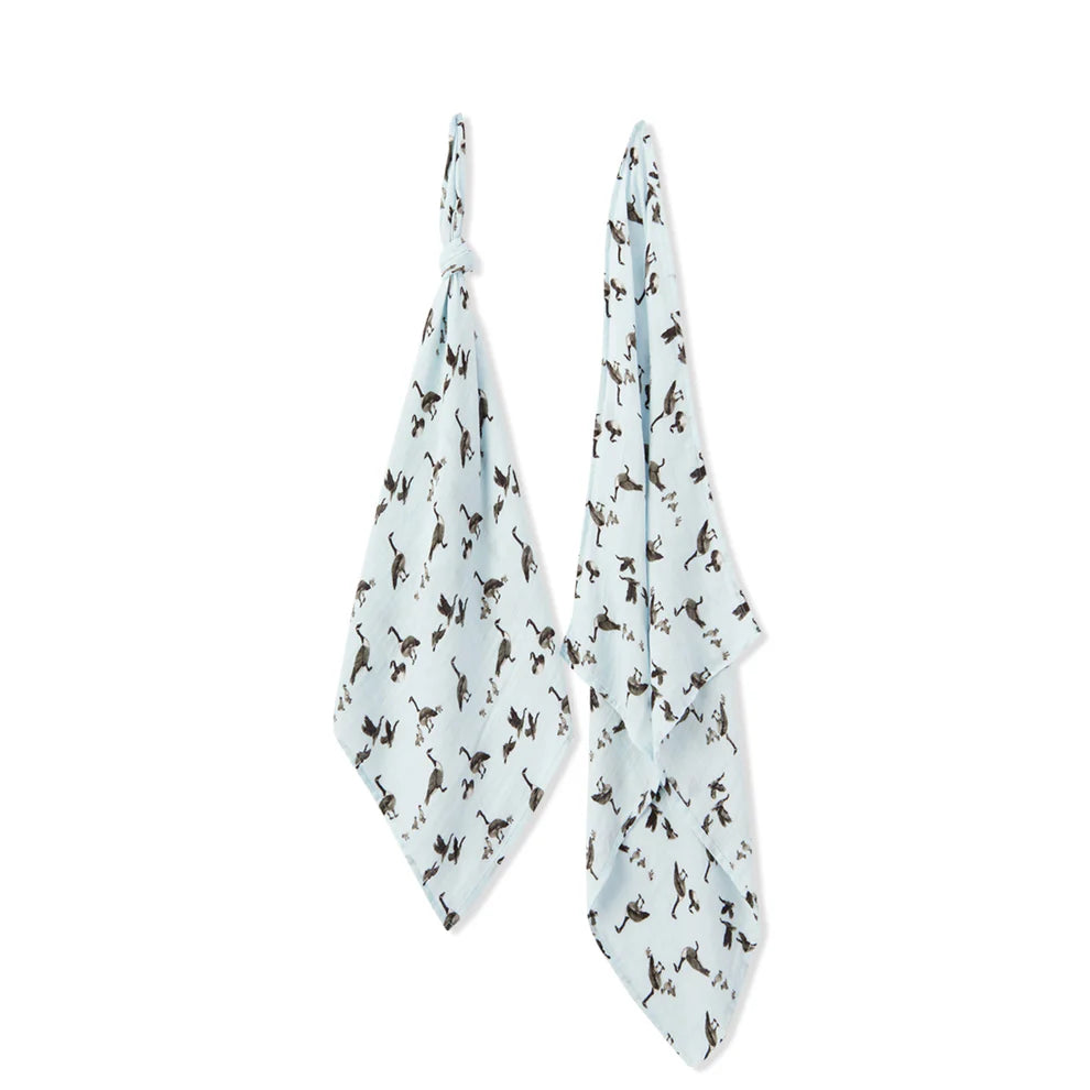 Milkbarn - Bamboo Burp Cloth Set - Goose