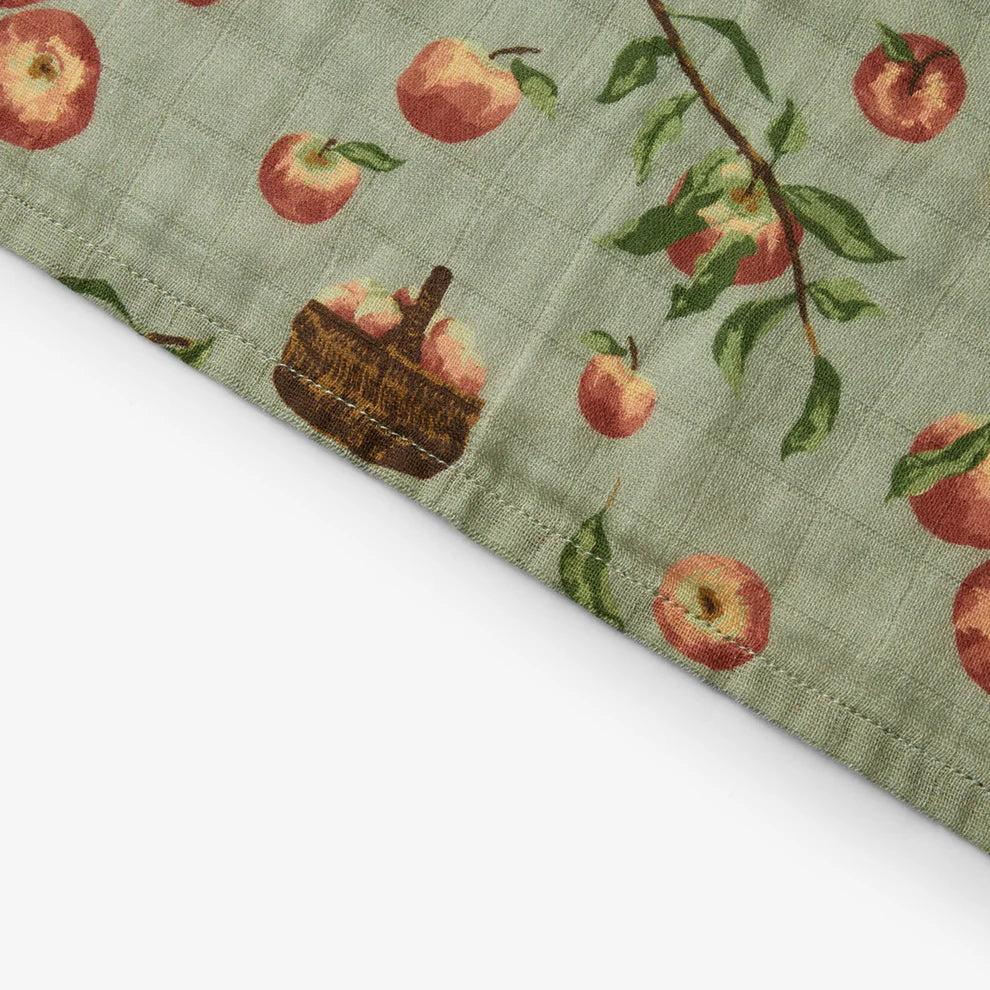 Milkbarn - Organic Muslin Burp Cloth Set - Apple Orchard