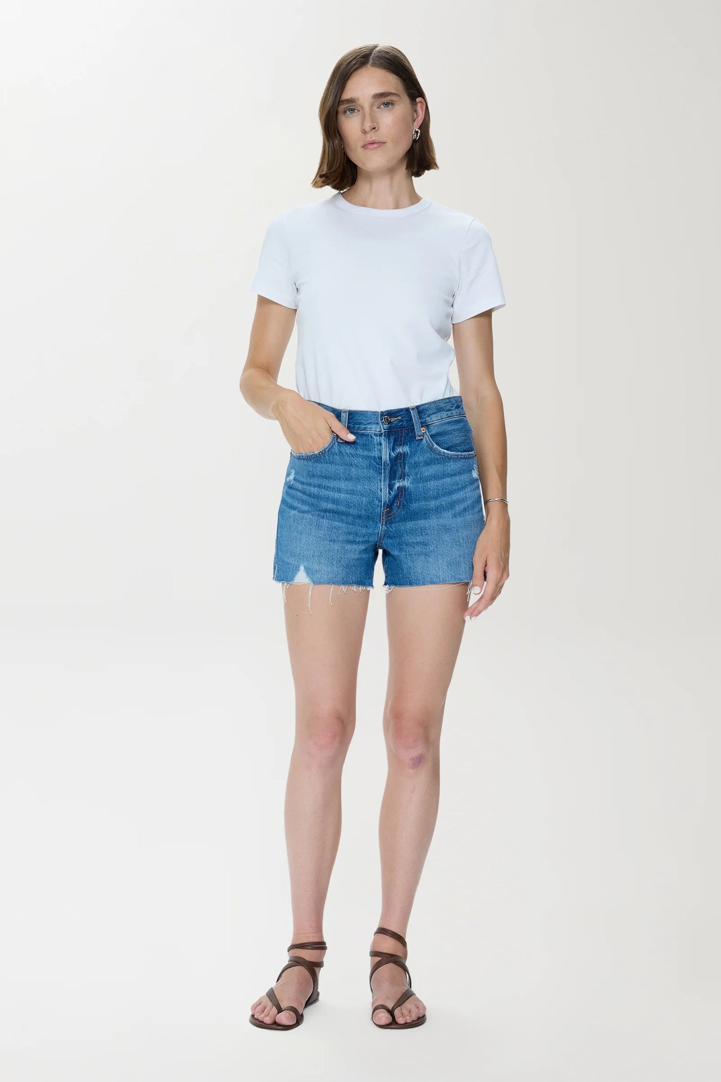 Pistola - Nova High Rise Cut Off Shorts - Calling
