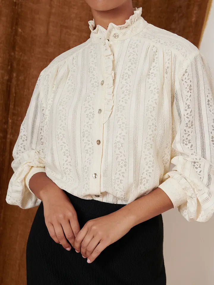 Lace Blouse Terri - Ecru